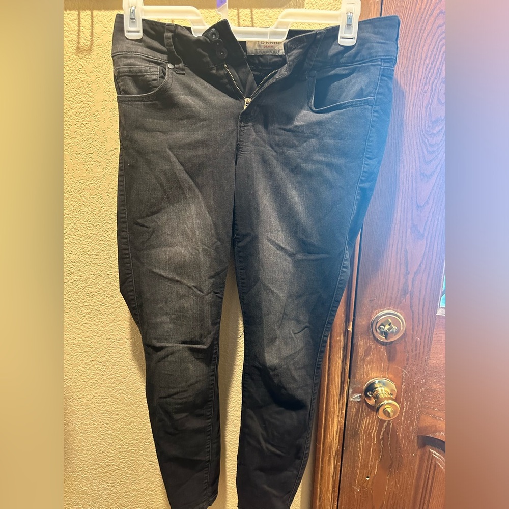 Torrid Jeggings Grey/Black - Size 10